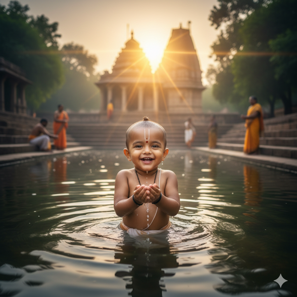 Offering water to the Sun